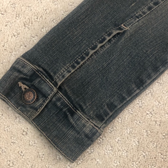 Angel Jeans Camouflage Denim Jacket With Detailing - Picture 16 of 16